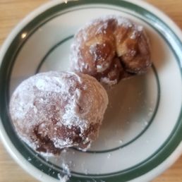 Blueberry and cream cheese stuffed beignet!!!! This was heavenly goodness for me instantly became joyful after one bite.