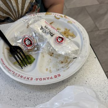 Panda Express - Dirt plate you can see it on the rim - Chinese Near Me - Indio, California
