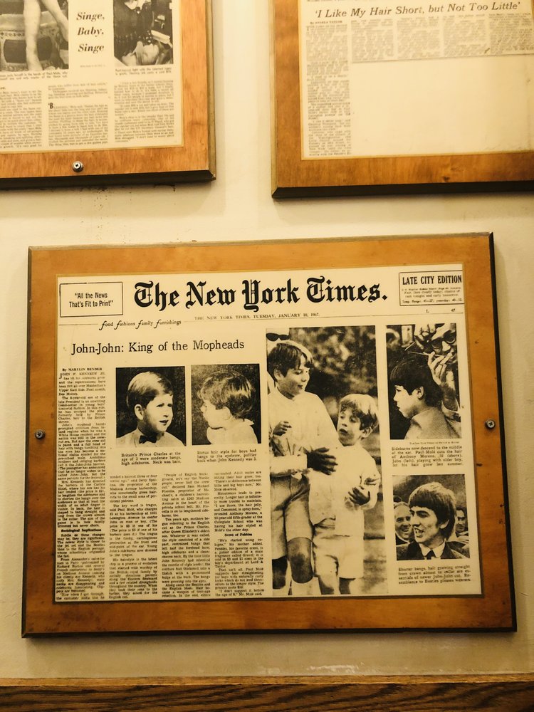 PAUL MOLE BARBER SHOP 1034A Lexington Ave, New York, New York 91