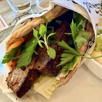 Atta Girl - Grilled Lamb Beef Kofta Pita - Mediterranean Near Me - Hermosa Beach, California Atta Girl - Grilled Lamb Beef Kofta Pita - Mediterranean Near Me - Hermosa Beach, California