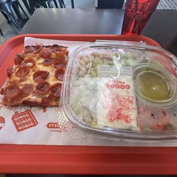 Prime Pizza - Lunch special $15. Slice of Spicy Pep pizza and Chopped Salad and drink. - Pizza Near Me - Los Angeles, California Prime Pizza - Lunch special $15. Slice of Spicy Pep pizza and Chopped Salad and drink. - Pizza Near Me - Los Angeles, California