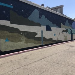 Rural Landscape mural - Long view from left side.