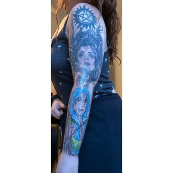 Apex Tattoo Factory - Second tattoo Jax did on the bottom, Gaea Goddess of Earth, going back for more soon. - Tattoo Near Me - Apex, North Carolina Apex Tattoo Factory - Second tattoo Jax did on the bottom, Gaea Goddess of Earth, going back for more soon. - Tattoo Near Me - Apex, North Carolina