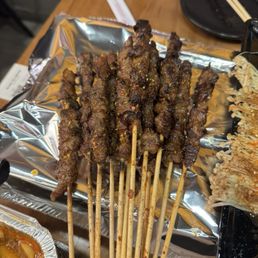Beef and lamb skewers Beef and lamb skewers