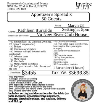 Francesca’s Catering & Events - Bill - Caterers Near Me