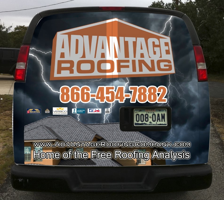 Slide of Advantage Roofing Company