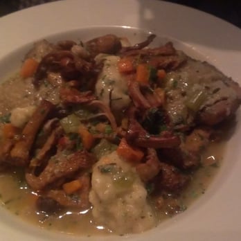 Assemble - Chicken and Dumplings with tons of cremini mushrooms. - New American Near Me - Richmond, California Assemble - Chicken and Dumplings with tons of cremini mushrooms. - New American Near Me - Richmond, California