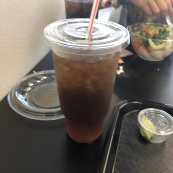 Poki Stop - Good sized drink for $2 (iced tea) - Poke Near Me - Fresno, California