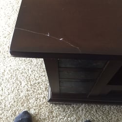 Direct & More Furniture - Huge crack on top of the table..