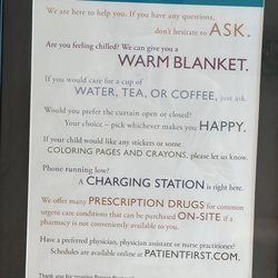 Patient First Primary & Urgent Care - Aberdeen - Coffee, tea, phone chargers!
