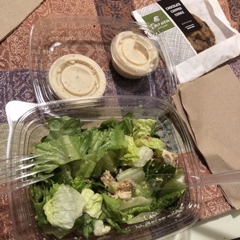 Panera Bread - Chicken Cesar salad (missing croutons) and cookie - Salad Near Me - Lincoln, Rhode Island Panera Bread - Chicken Cesar salad (missing croutons) and cookie - Salad Near Me - Lincoln, Rhode Island