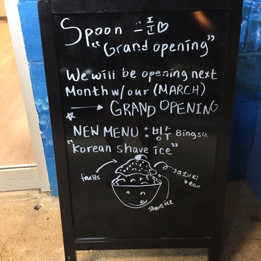 Spoon Bunsik - Grand opening sign for March - Korean Near Me - Ewa Beach, Hawaii Spoon Bunsik - Grand opening sign for March - Korean Near Me - Ewa Beach, Hawaii