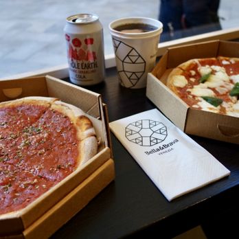 Bella & Brava - Marinara & Margherita Pizzas with a Cola Drink - Pizza Near Me - Venezia, VE Bella & Brava - Marinara & Margherita Pizzas with a Cola Drink - Pizza Near Me - Venezia, VE