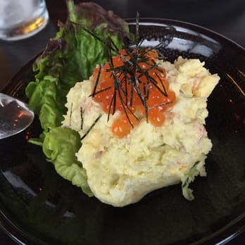 Kinjiro - Wasabi potato salad with ikura and smoked salmon - Izakaya Near Me - Los Angeles, California