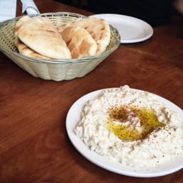 Baba ganoush with pita bread Baba ganoush with pita bread