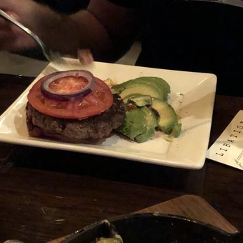 Bosscat Kitchen & Libations - Hubby's burger without the bun (to be GF) - ehh ok - New American Near Me - Houston, Texas