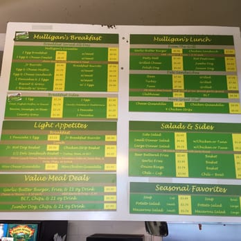 Mulligan's Cafe - Menu - Cafes Near Me - Sacramento, California
