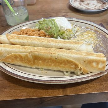 La Cabanita Mex 4 - 18. 2 Flautas combination. - Mexican Near Me - Meridian, Idaho La Cabanita Mex 4 - 18. 2 Flautas combination. - Mexican Near Me - Meridian, Idaho