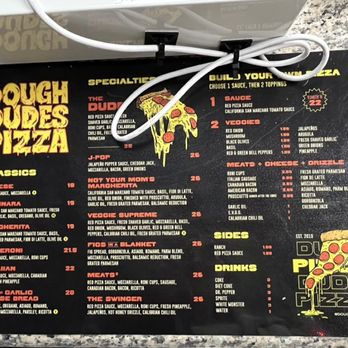 Dough Dudes Pizza - menu from November 2024 - Pizza Near Me - West Covina, California