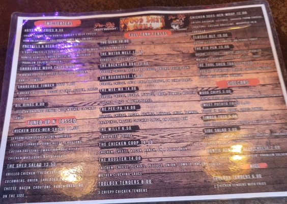 Menu photo 3 Pee Pa's Garage Pinellas Park, FL