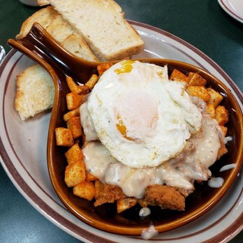 Egg Works - Chicken Fried Steak Skillet - Breakfast & Brunch Near Me - Las Vegas, Nevada Egg Works - Chicken Fried Steak Skillet - Breakfast & Brunch Near Me - Las Vegas, Nevada