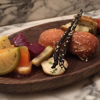 Masseria - Savory doughnuts, breadsticks, pickles veggies and bread with tomato spread - Italian Near Me - Washington, DC, District of Columbia Masseria - Savory doughnuts, breadsticks, pickles veggies and bread with tomato spread - Italian Near Me - Washington, DC, District of Columbia