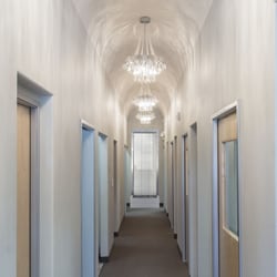 Arte Dental - Arched ceiling with chandeliers!