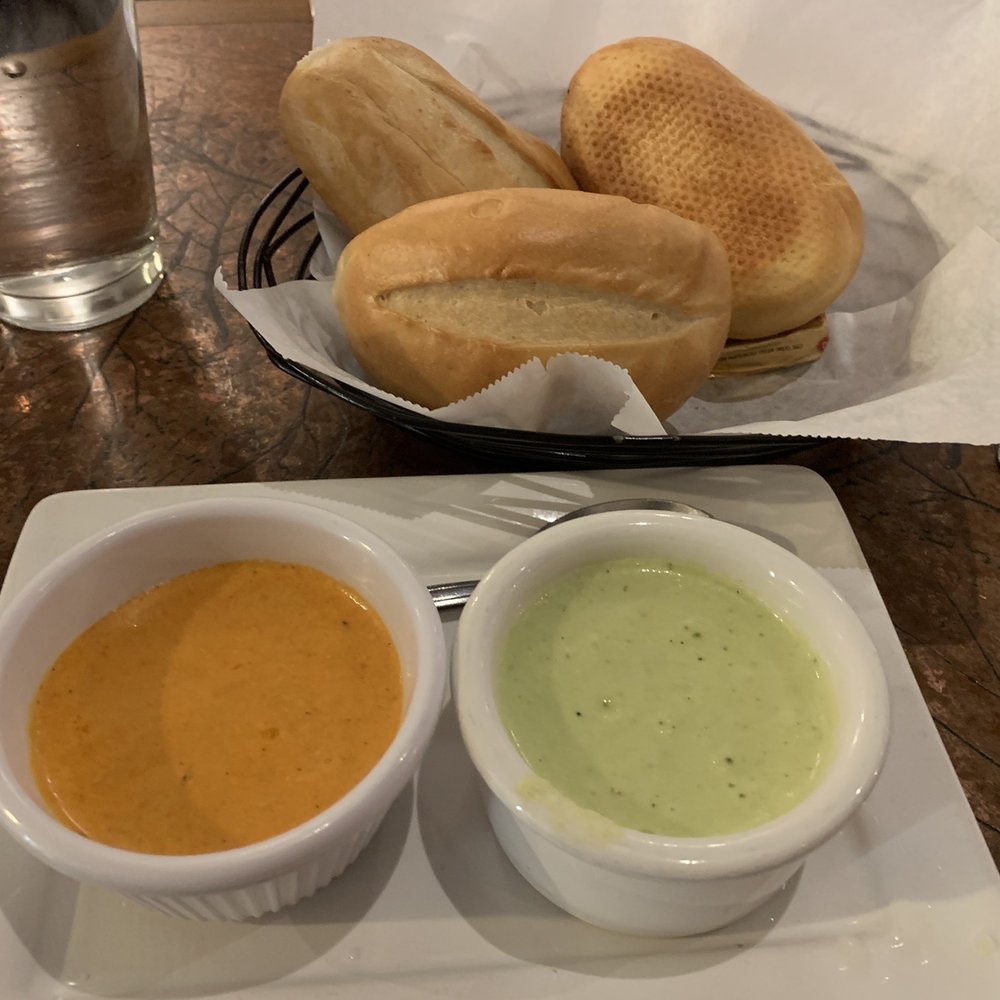 El Rocoto - 11/20/22 table bread & dipping sauces - Peruvian Near Me - Cerritos, California