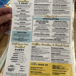 Breakfast Menu Breakfast Menu