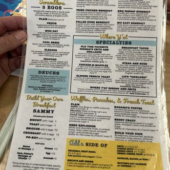 Liz's Where Y'at Diner - Breakfast Menu - Breakfast & Brunch Near Me - Mandeville, Louisiana Liz's Where Y'at Diner - Breakfast Menu - Breakfast & Brunch Near Me - Mandeville, Louisiana