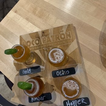 Loco Patron Brewery - Flight of beers - Mexican Near Me - Scottsdale, Arizona Loco Patron Brewery - Flight of beers - Mexican Near Me - Scottsdale, Arizona