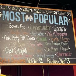 Daiquiri Station - Most Popular daiquiri menu