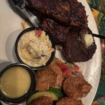 Rainforest Cafe - Ribs, Steak & Shrimp Trio - American Near Me - Ontario, California Rainforest Cafe - Ribs, Steak & Shrimp Trio - American Near Me - Ontario, California