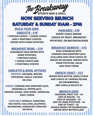 Menu photo 1 The Breakaway Bar & Grill Goodyear, AZ