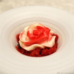 Huso - Top Chef tasting menu - strawberries & cream - food - Wine Bars Near Me - New York, New York