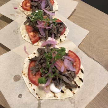 Hummus Mediterranean Kitchen - beef & Lamb & Beef Gyro taco - Mediterranean Near Me - Palo Alto, California