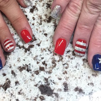 Amy Nails Salon - 2 full sets of nails! Nail art done by two different people.  Made to match exactly! - Nail Salons Near Me - Layton, Utah