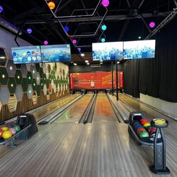 Four bowling lanes!