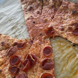 Pepperoni and cheese pizza