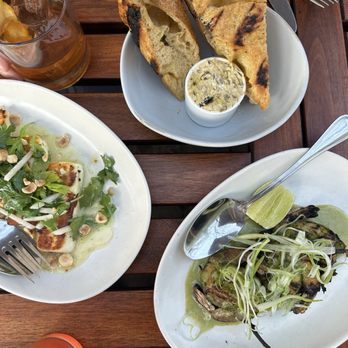 All Saints - Focaccia, grilled shrimp, and halloumi - New American Near Me - Minneapolis, Minnesota All Saints - Focaccia, grilled shrimp, and halloumi - New American Near Me - Minneapolis, Minnesota