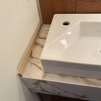 Silvestr 3 Granite - Corner seal on new countertop - Countertop Installation Near Me