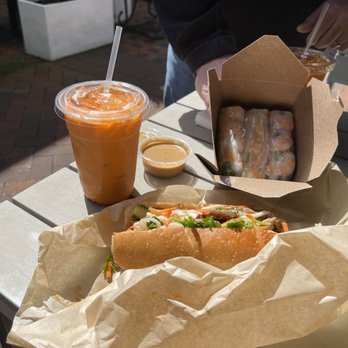 Kibi's Cafe - Thai iced tea, shrimp summer rolls, grilled pork Bahn mi with extra veggies - Sandwiches Near Me - Orinda, California Kibi's Cafe - Thai iced tea, shrimp summer rolls, grilled pork Bahn mi with extra veggies - Sandwiches Near Me - Orinda, California