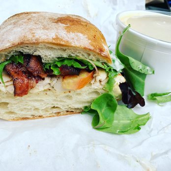 Mr. Mustache - Market chicken and corn chowder - Sandwiches Near Me - Los Angeles, California Mr. Mustache - Market chicken and corn chowder - Sandwiches Near Me - Los Angeles, California