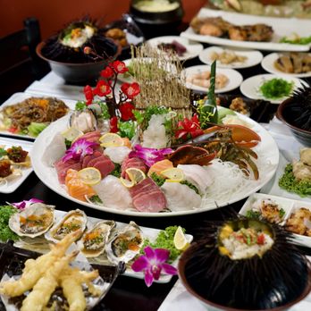 Mansun Sushi - Sashimi Platter X-Large + Sea Urchin Rice Bowl - Japanese Near Me - Walnut, California Mansun Sushi - Sashimi Platter X-Large + Sea Urchin Rice Bowl - Japanese Near Me - Walnut, California