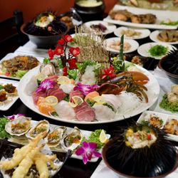 Mansun Sushi - Sashimi Platter X-Large + Sea Urchin Rice Bowl