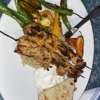 Taverna Agora - Chicken Souvlaki Platter Dinner - Greek Near Me - Raleigh, North Carolina Taverna Agora - Chicken Souvlaki Platter Dinner - Greek Near Me - Raleigh, North Carolina