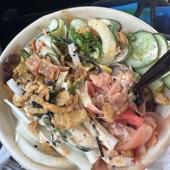 Island Fin Poke - Build your own bowl, salmon, tuna, shrimp poke with almost all sides - Hawaiian Near Me - Orlando, Florida Island Fin Poke - Build your own bowl, salmon, tuna, shrimp poke with almost all sides - Hawaiian Near Me - Orlando, Florida