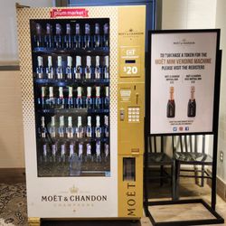 Plum Market - Champagne vending machine???!!
