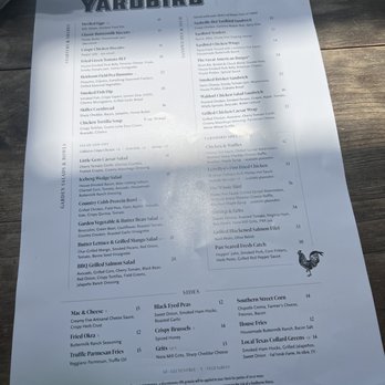 Yardbird - Menu - Southern Near Me - Dallas, Texas