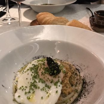 Salvatore Loi - Poached egg with caviar. Intricate and good flavors but ultimately too salty. - Italian Near Me - São Paulo, SP
